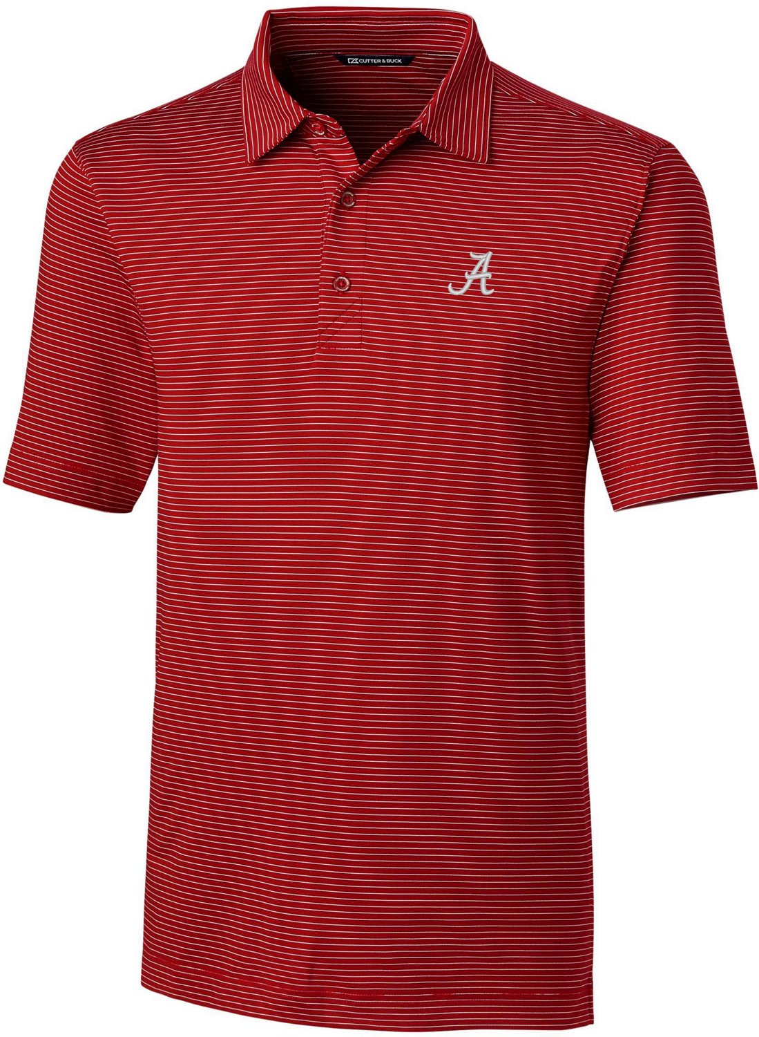 Cutter & Buck Men's University of Alabama Forge Pencil Stripe Polo                                                               - view number 1