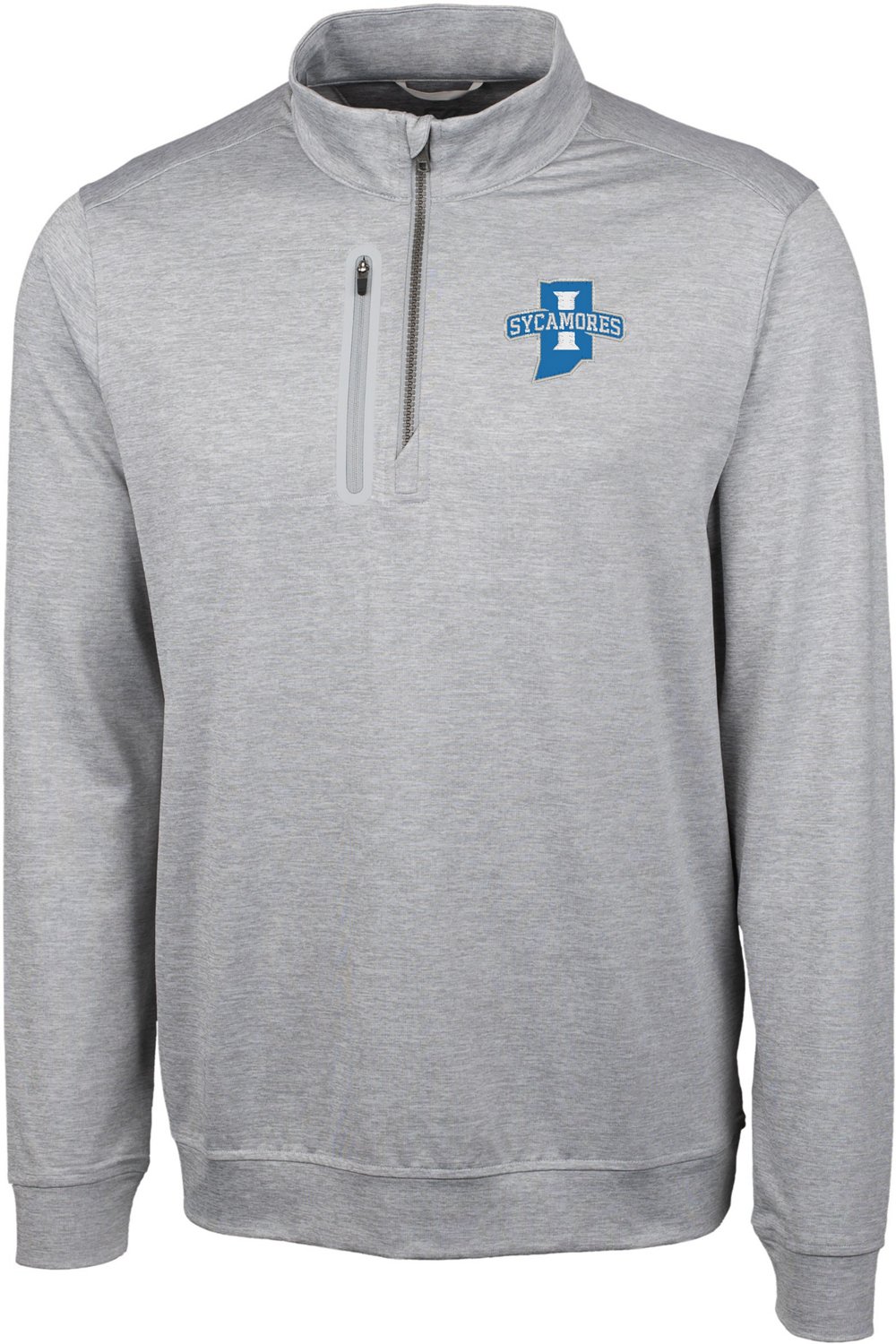 Cutter & Buck Men's Indiana State University Stealth Half Zip