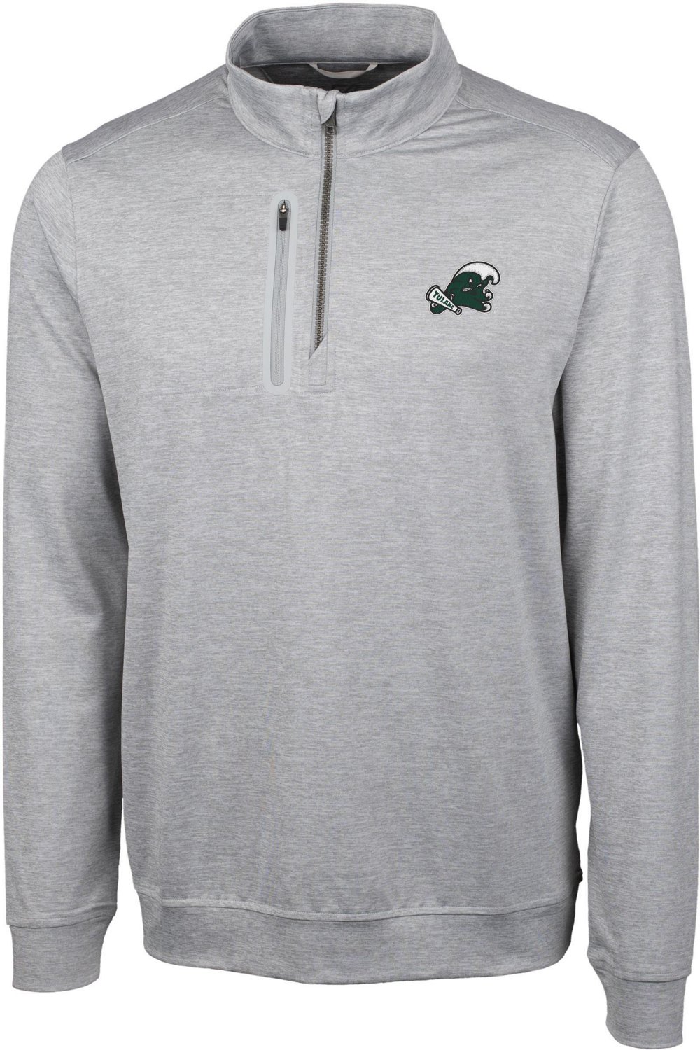 Cutter & Buck Men's Tulane University Stealth Half Zip  -BIG-