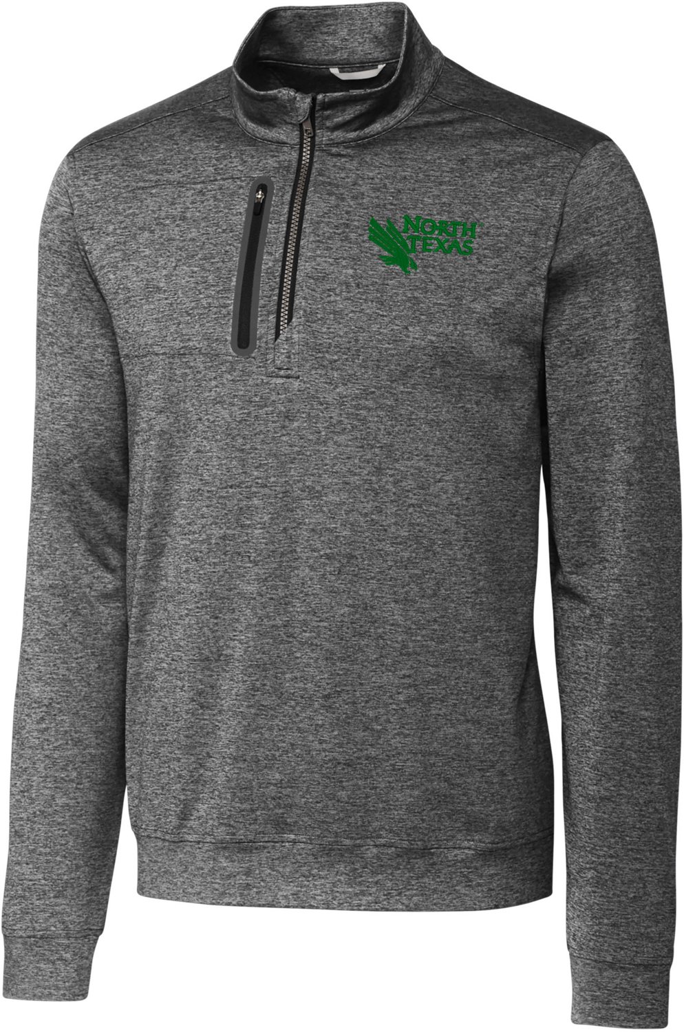Cutter & Buck Men's University of North Texas Stealth Half Zip  -BIG-