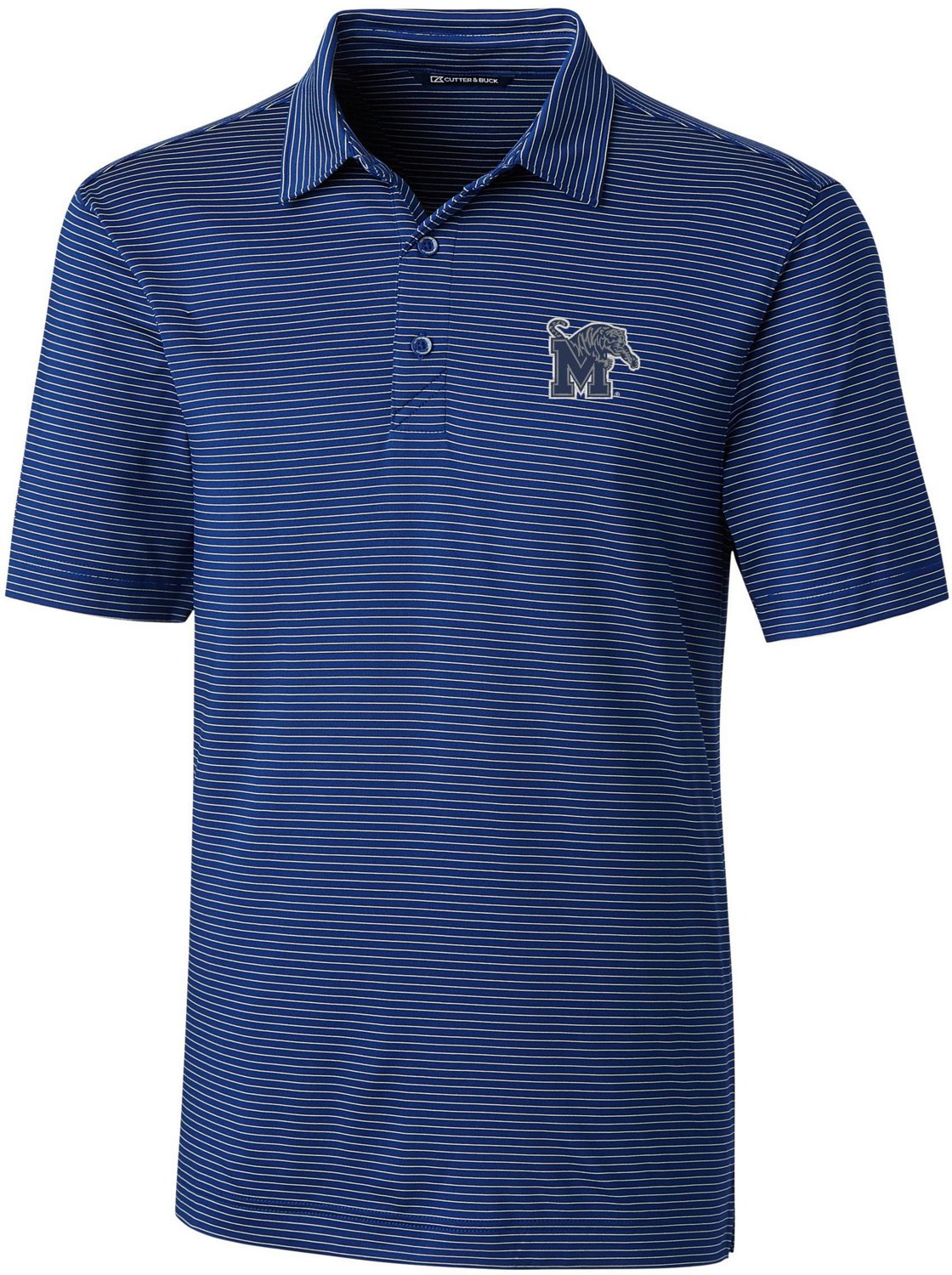 Cutter & Buck Men's University of Memphis Forge Pencil Stripe Polo