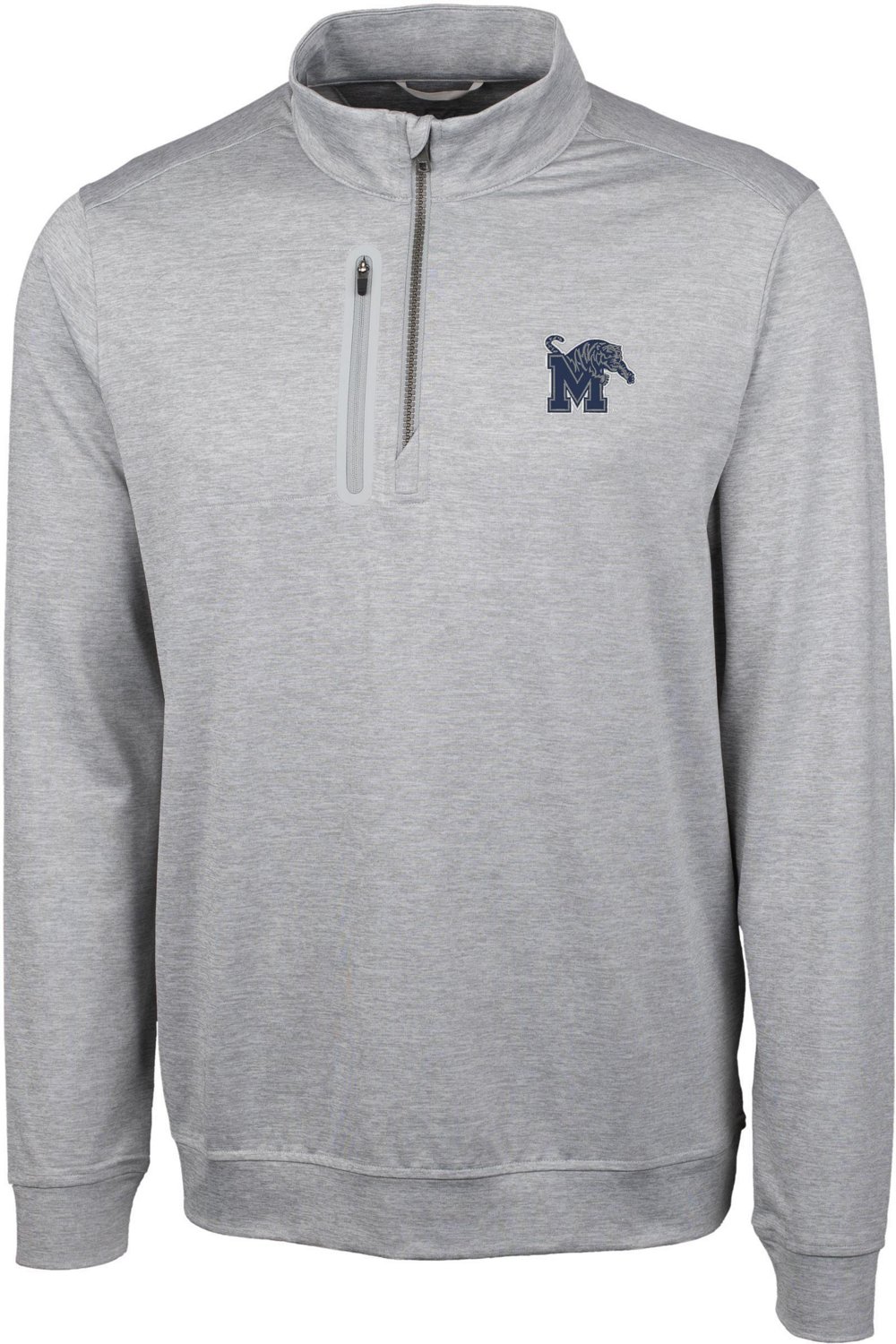 Cutter & Buck Men's University of Memphis Stealth Half Zip