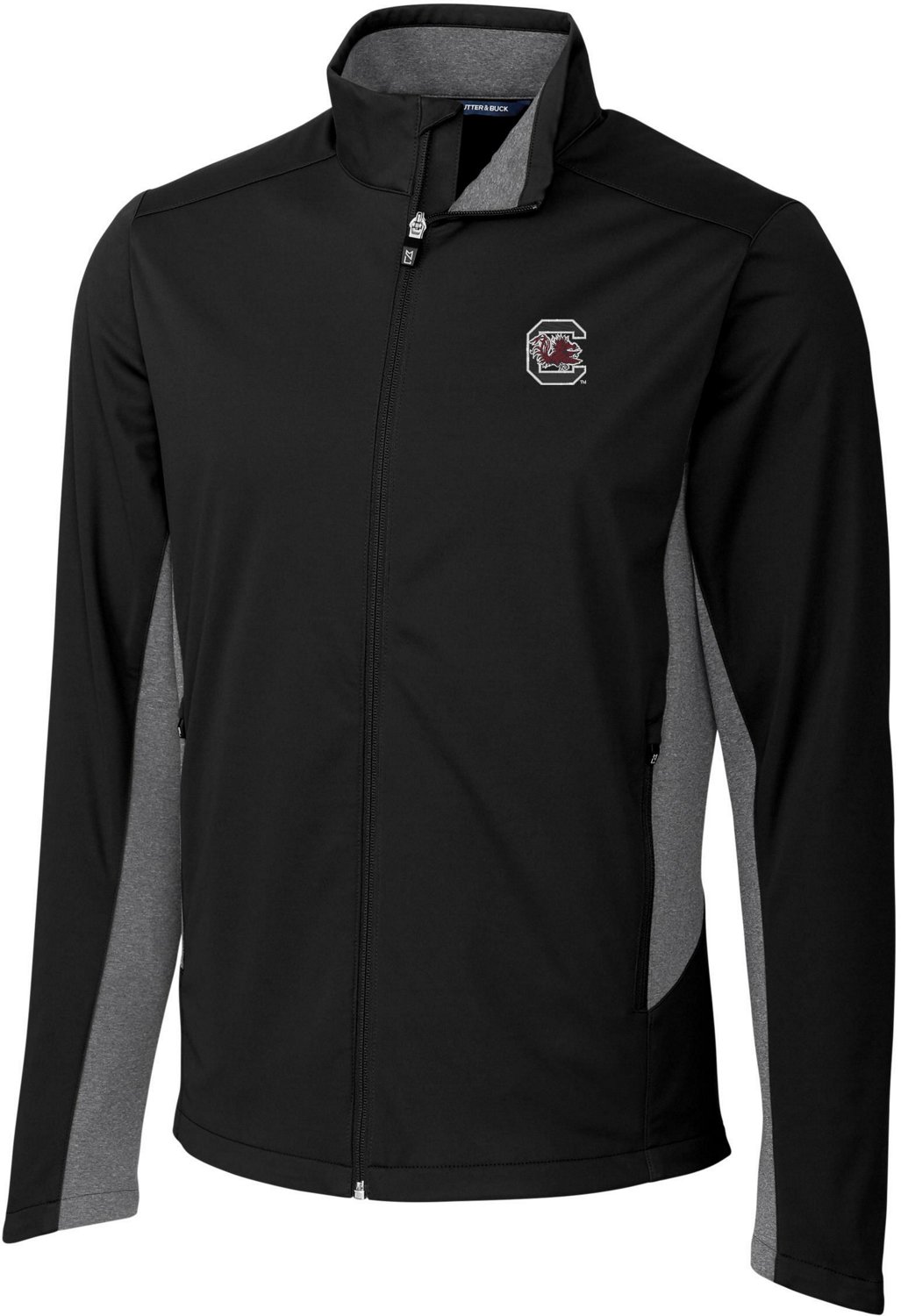 Atlanta Falcons Cutter & Buck Stealth Heathered Big & Tall Throwback Logo  Quarter-Zip Pullover Top - Gray