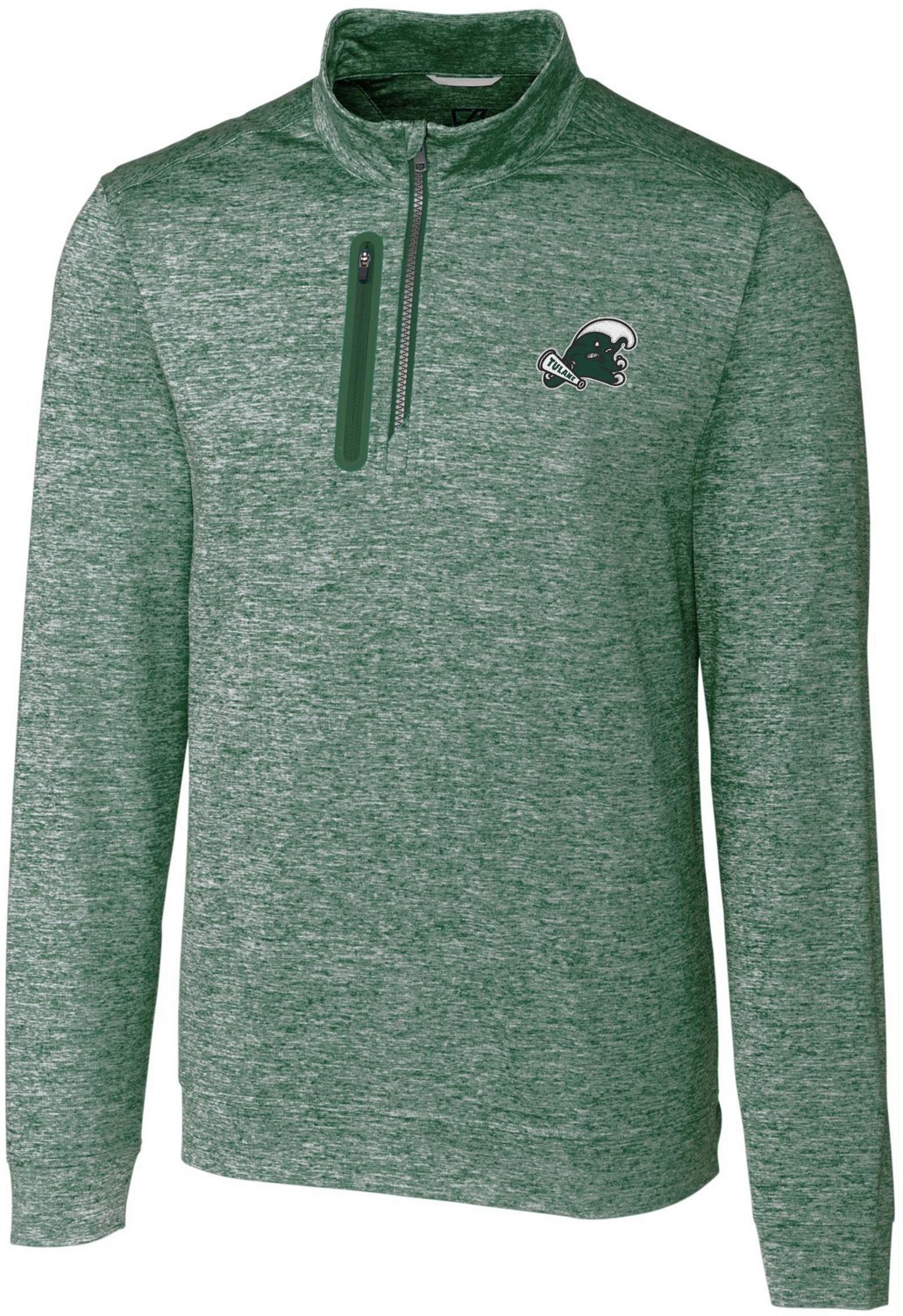 Cutter & Buck Men's Tulane University Stealth Half Zip