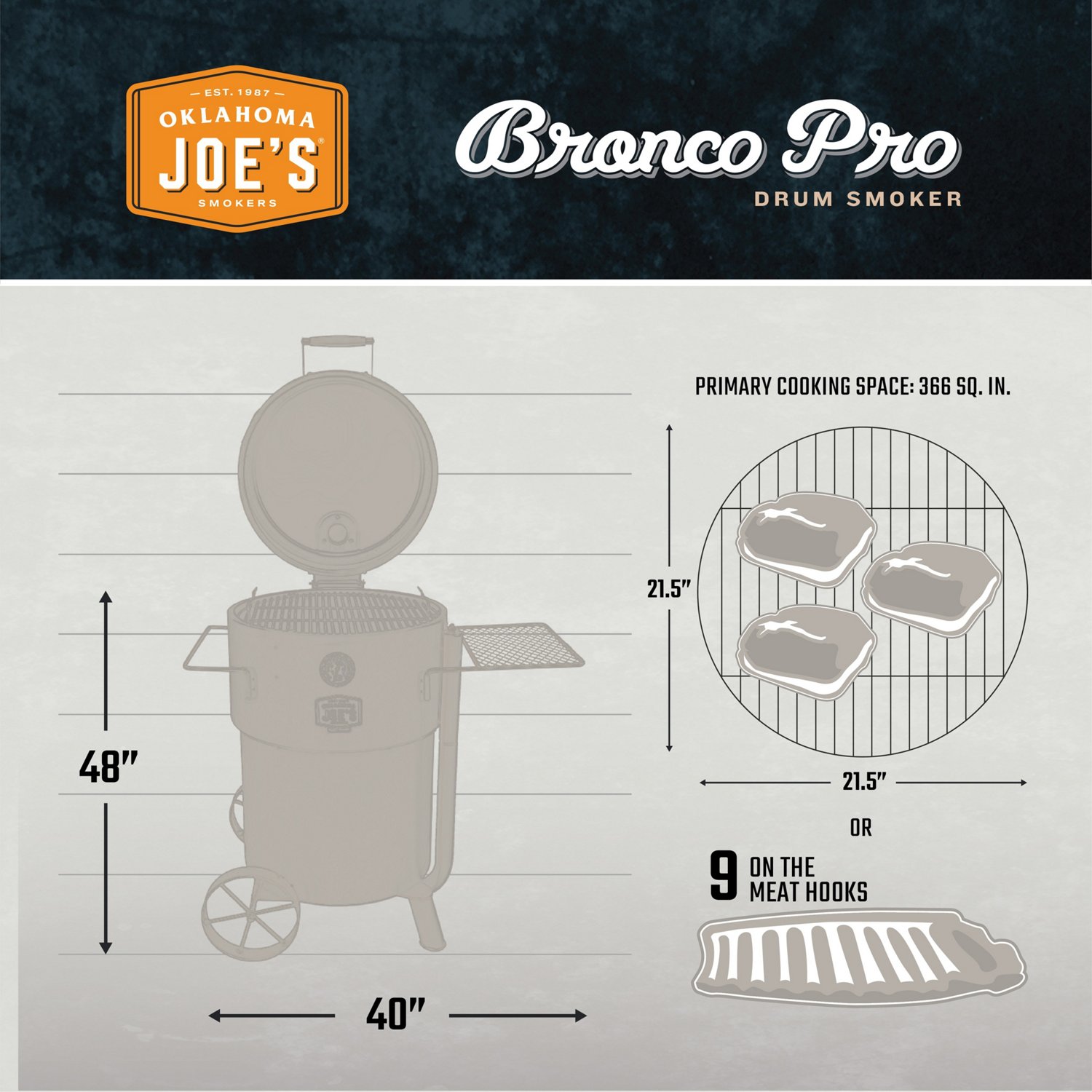 Oklahoma Joe's Bronco Pro Drum Smoker Academy