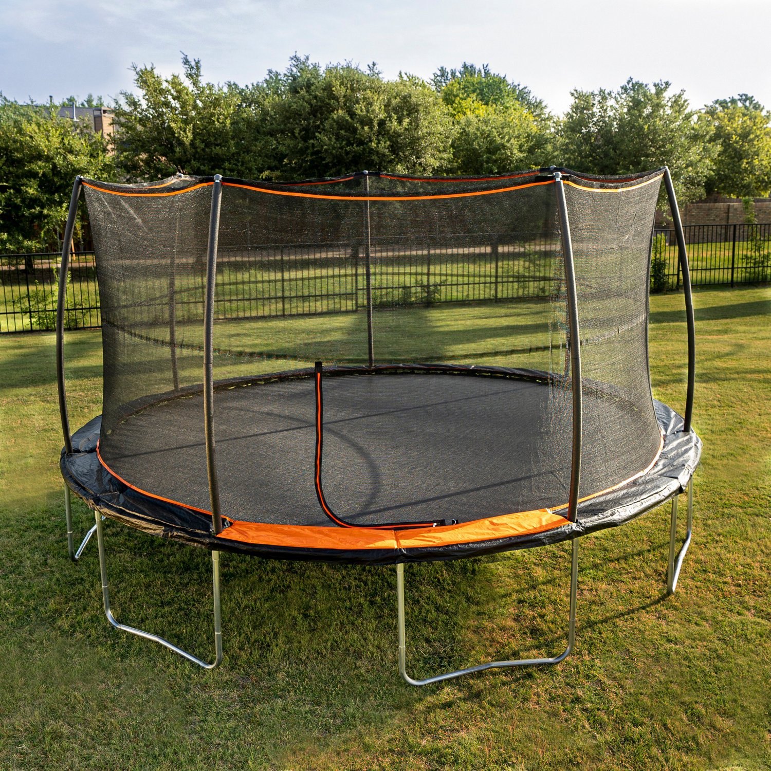 Jumpking 15 ft Round Trampoline with Basketball Hoop - view number 2