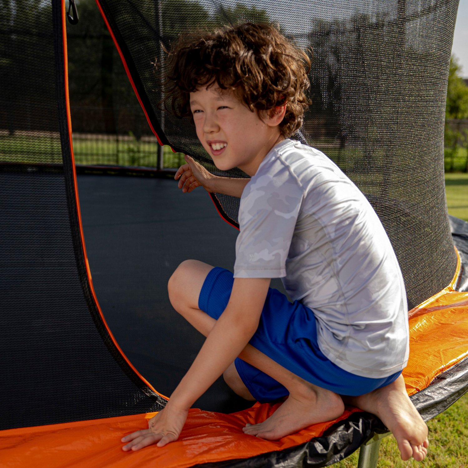 Jumpking 15 ft Round Trampoline with Basketball Hoop - view number 6