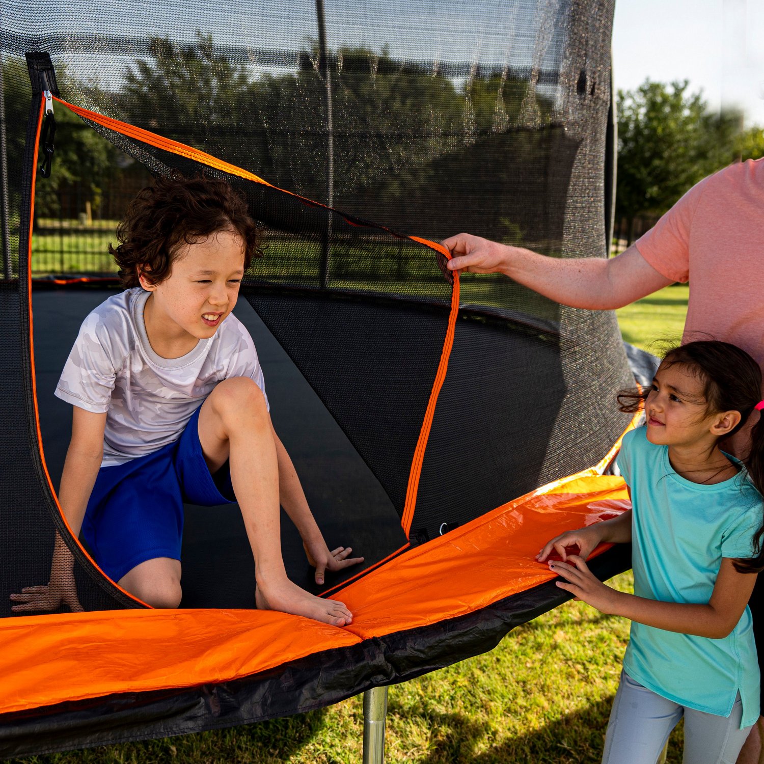 Jumpking 15 ft Round Trampoline with Basketball Hoop - view number 7