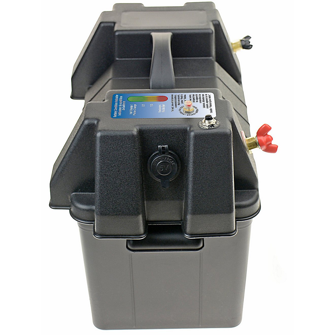Marine Raider Battery Box Power Station with Handle and USB Power Outlet                                                         - view number 2