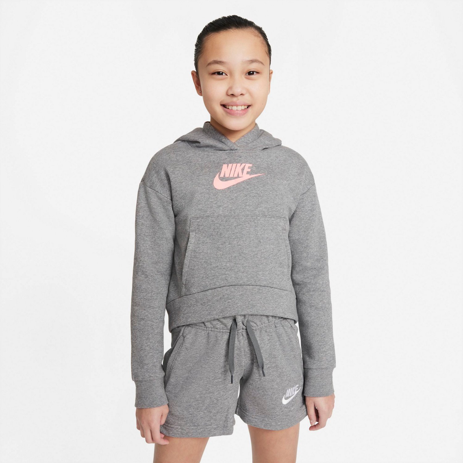 Nike Girls' Sportswear Club Fleece HBR Extended Sizing Hoodie – BrickSeek