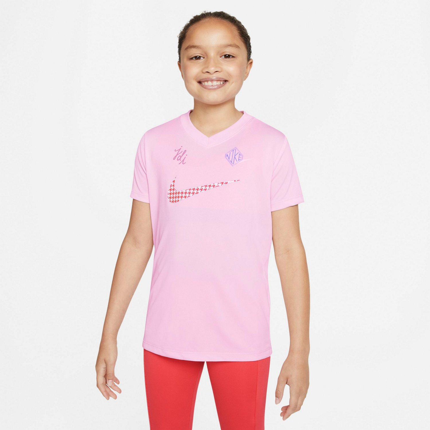 Nike Girls Dri Fit Rtl Short Sleeve Training T Shirt Academy 8777