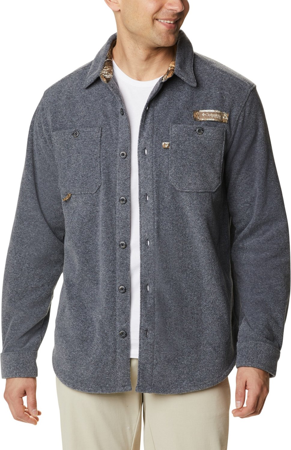 Columbia Sportswear Men's Bucktail Fleece ButtonDown Shirt Academy