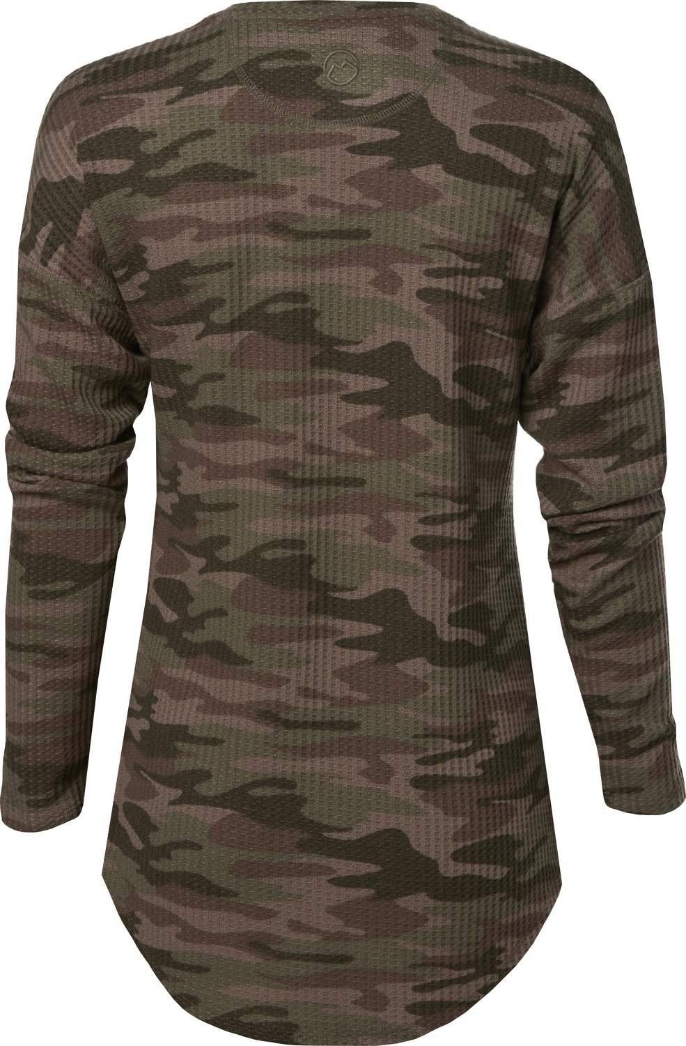 Magellan Outdoors Women's Happy Camper Waffle Camo Long Sleeve Shirt - view number 2