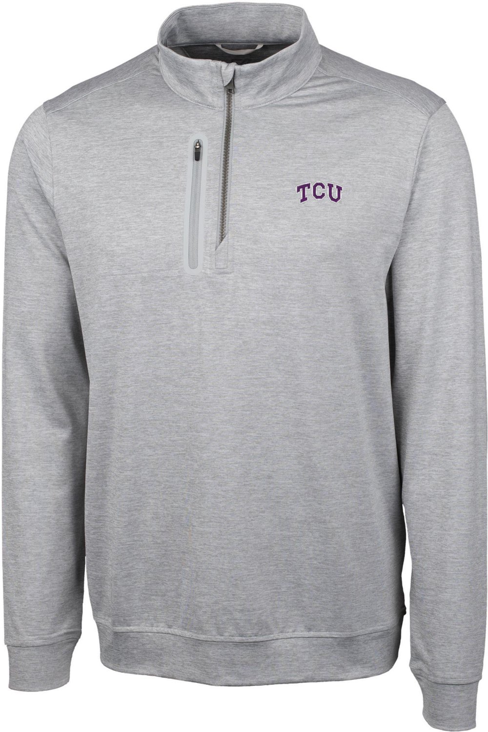 Cutter & Buck Men's Texas Christian University Stealth Half Zip  -TALL-