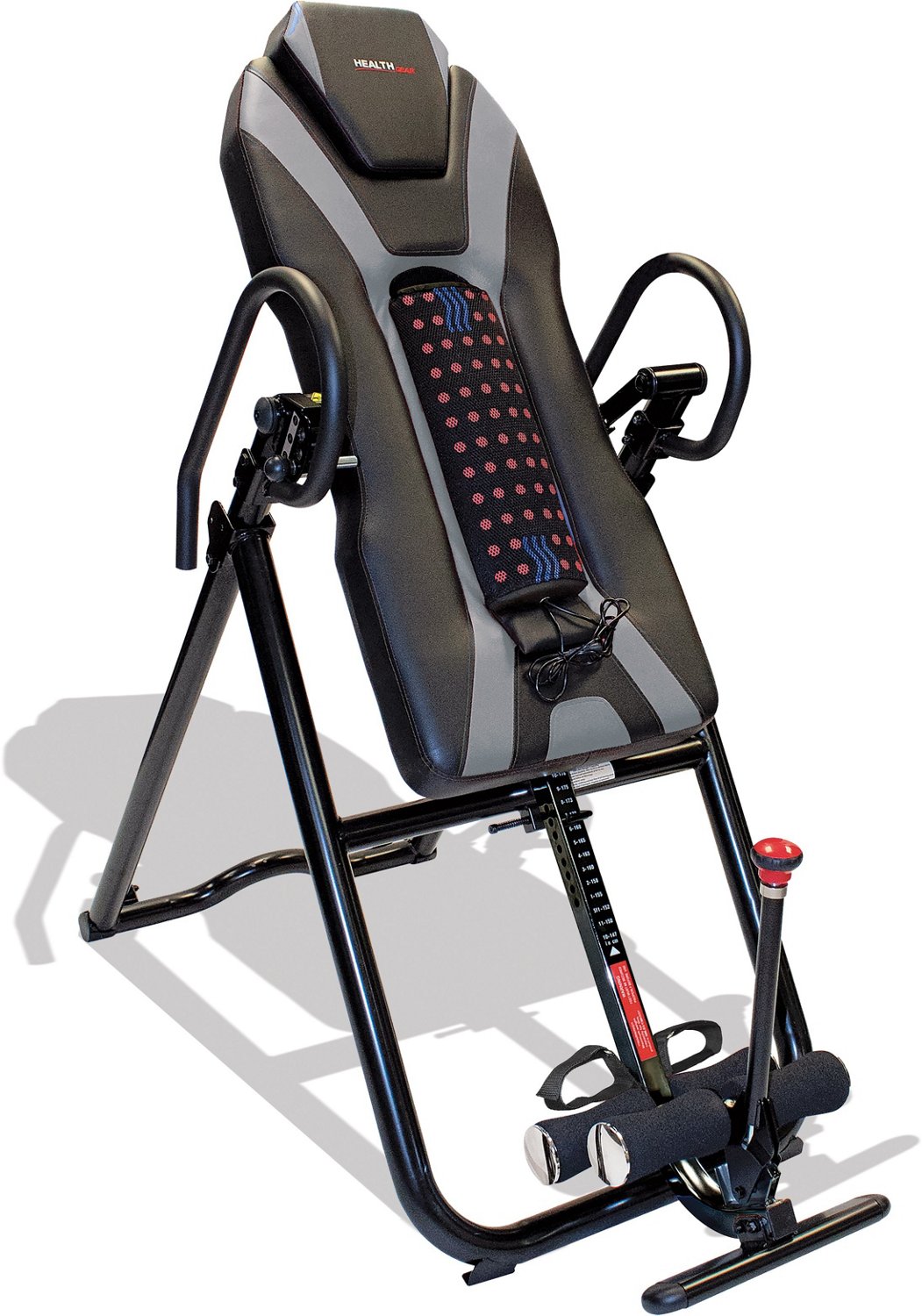 Health Gear Deluxe Full Back Vibration Heat And Massage Inversion Table