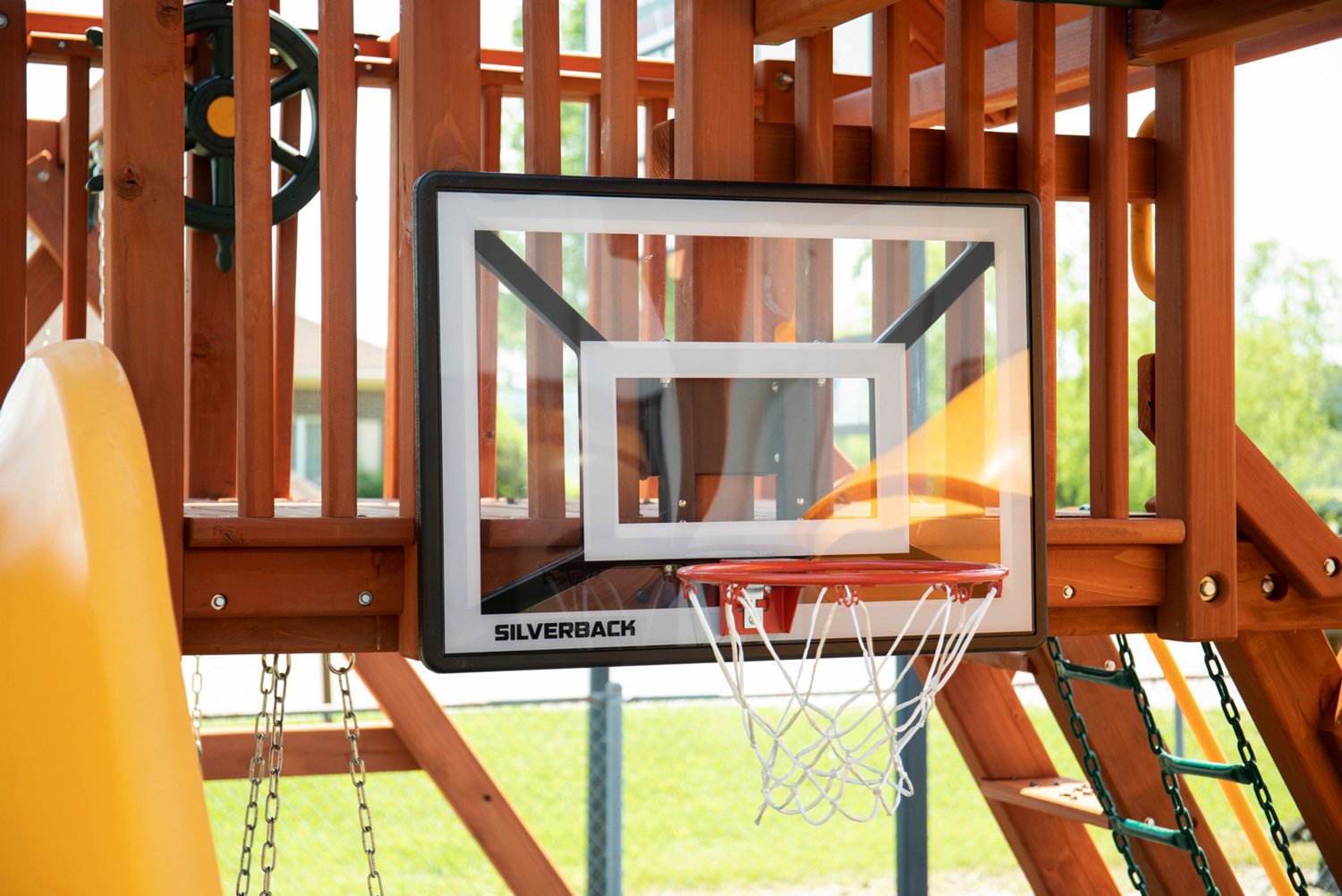 Silverback Jr. Basketball Hoop Combo Academy