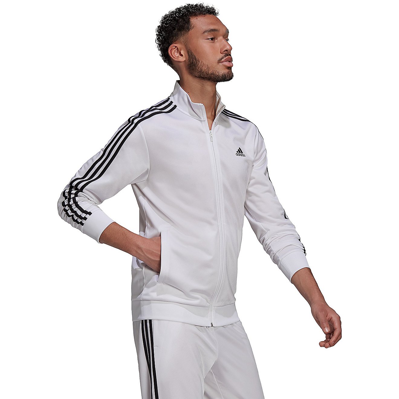 adidas Men’s 3-Stripe Tricot Track Jacket                                                                                      - view number 3