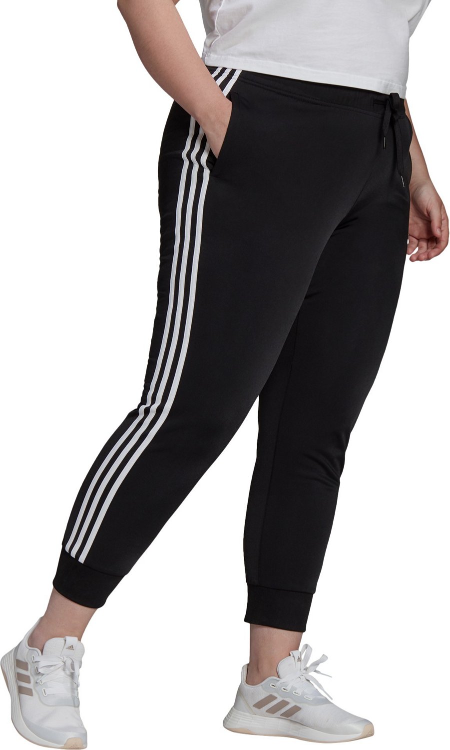 adidas Women's Tricot Slim Tapered Plus Size Pants - view number 2