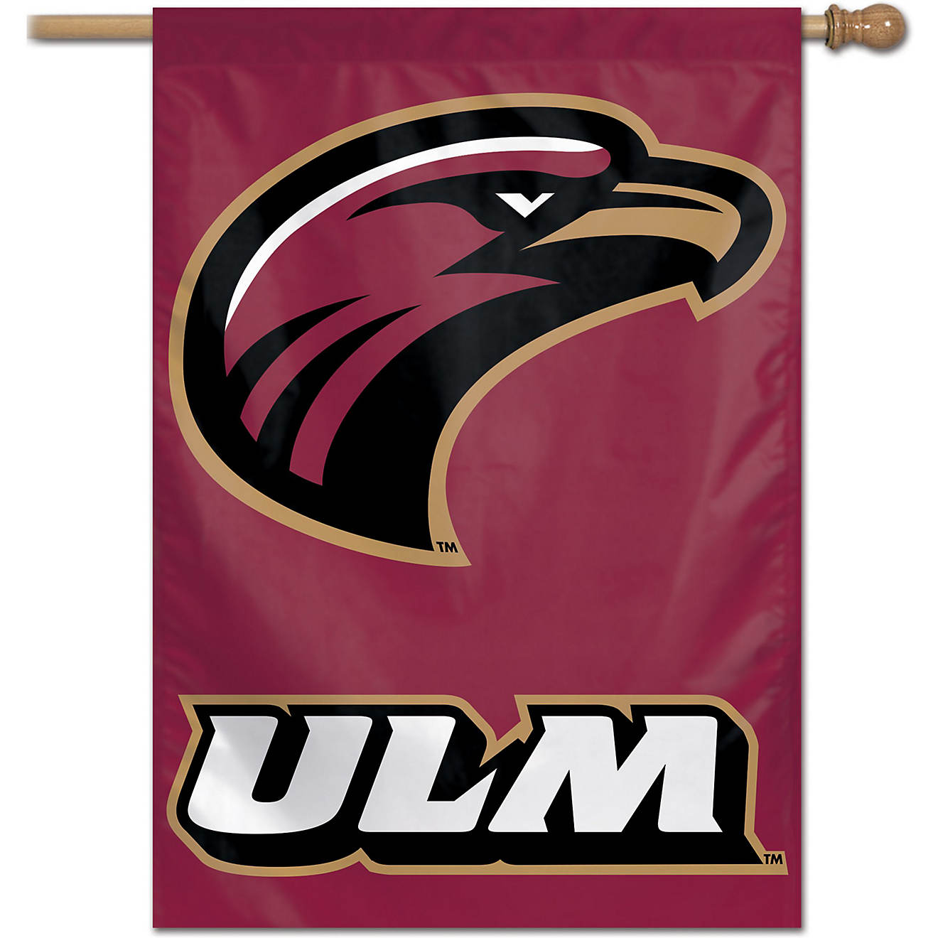 WinCraft University of Louisiana at Monroe 28 in x 40 in Vertical Flag                                                           - view number 1