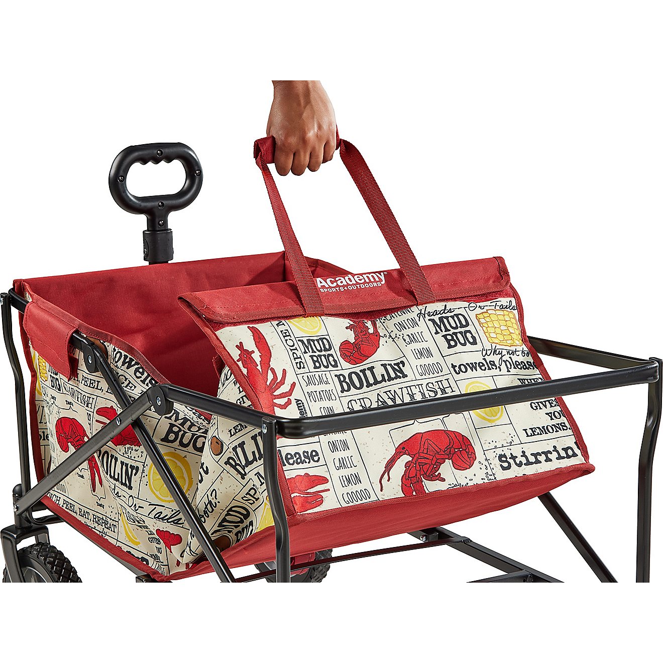 Academy Sports + Outdoors Crawfish Print Folding Multipurpose Wagon                                                              - view number 4