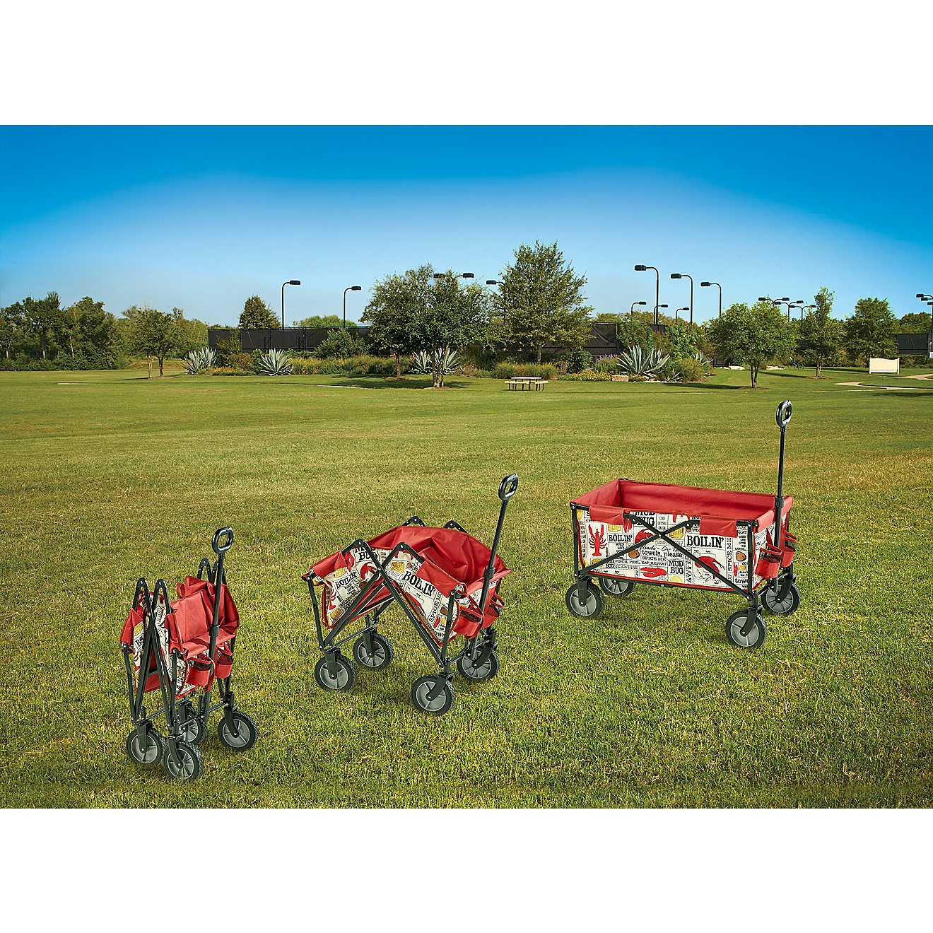 Academy Sports + Outdoors Crawfish Print Folding Multipurpose Wagon                                                              - view number 5