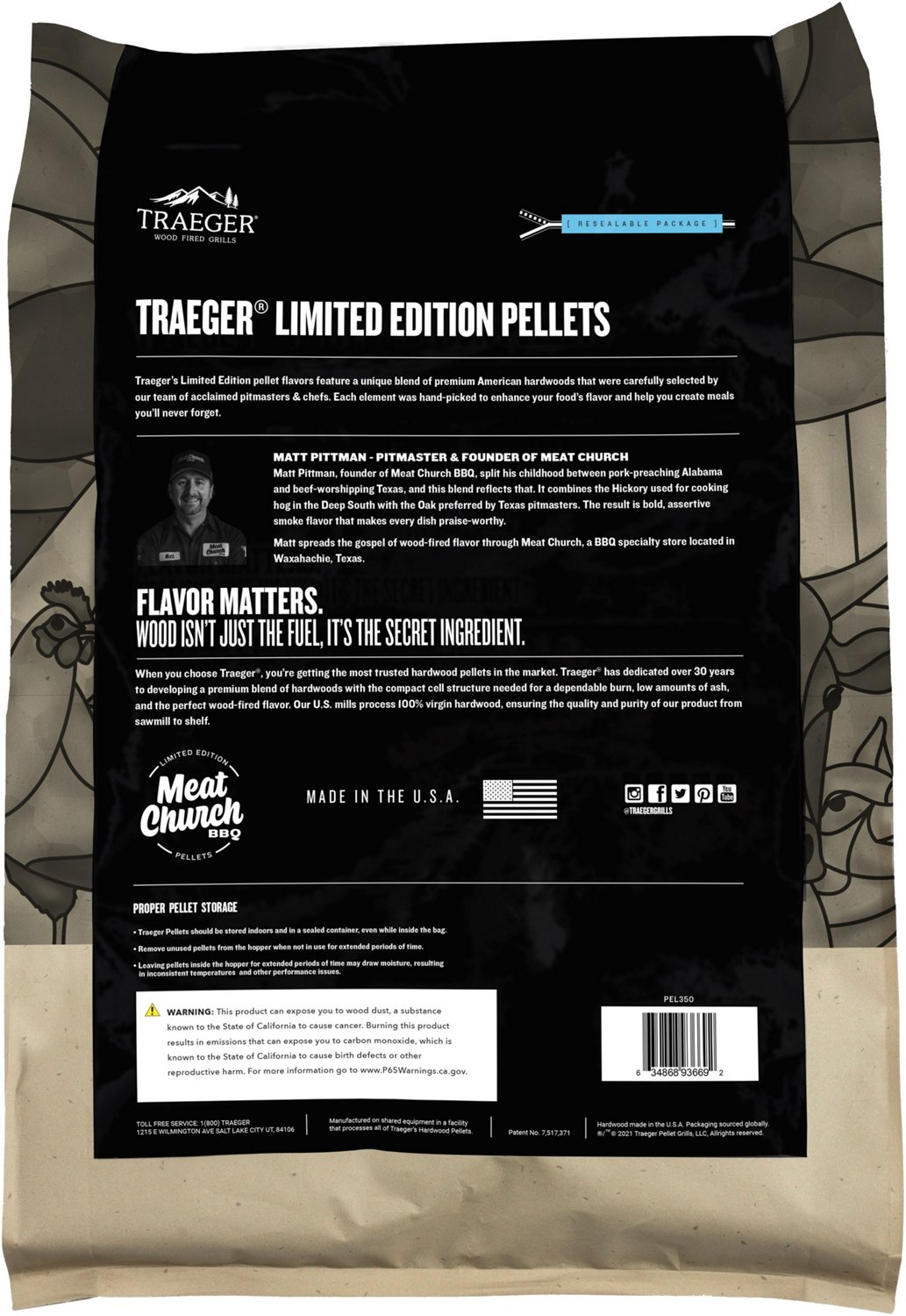 Traeger Meat Church Blend Wood Pellets                                                                                           - view number 2