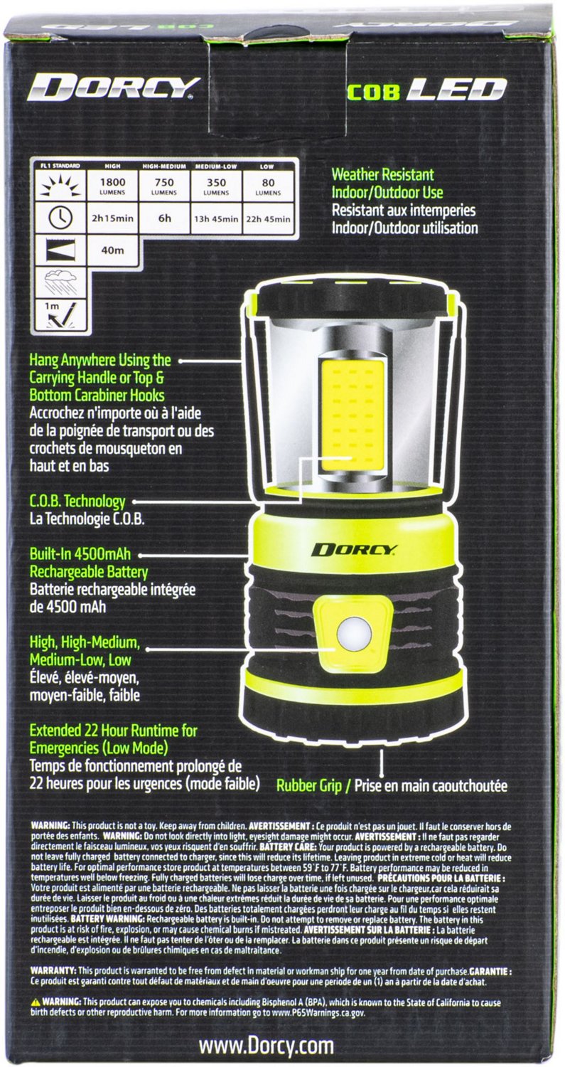 Dorcy 1800 Lumen USB Rechargeable Lantern