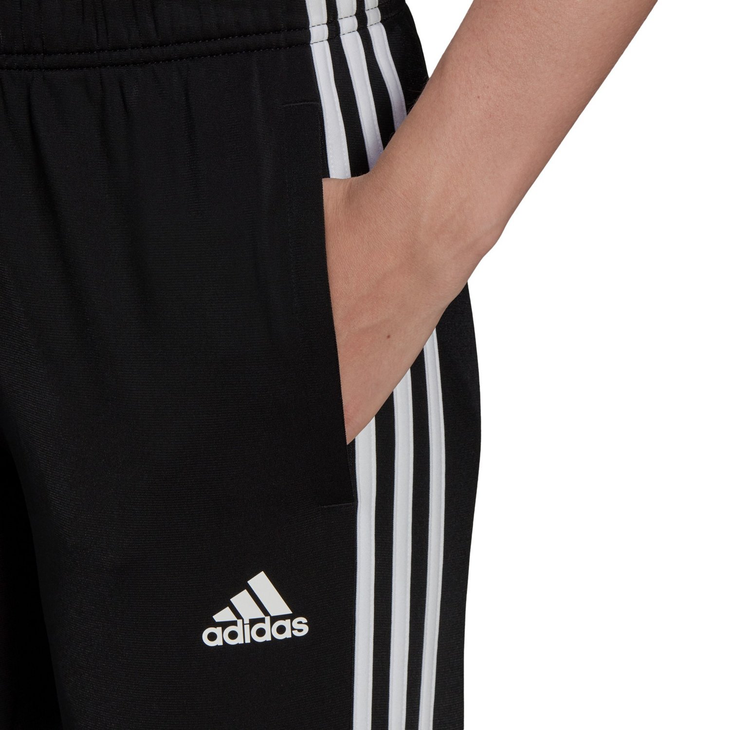 adidas Women's Warm-Up Tricot Regular 3-Stripes Track Pants, Black, Large,  price tracker / tracking,  price history charts,  price  watches,  price drop alerts