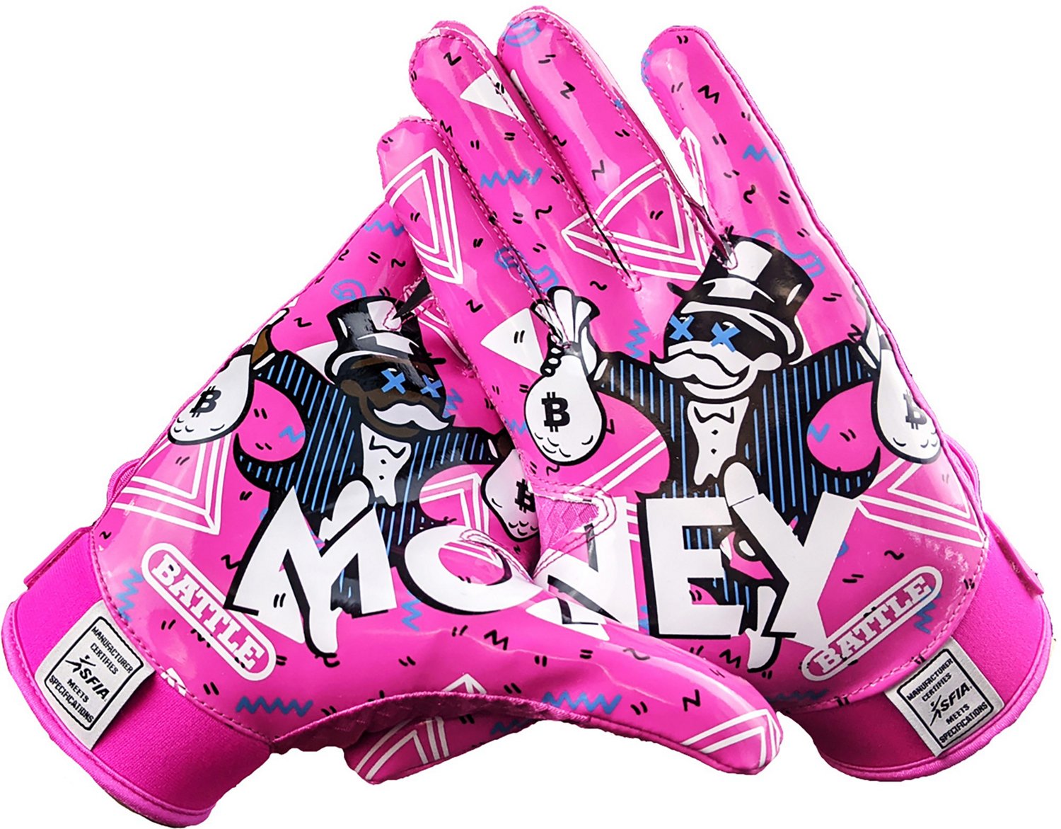 Battle Adults' Money Man 2.0 Football Gloves - view number 2