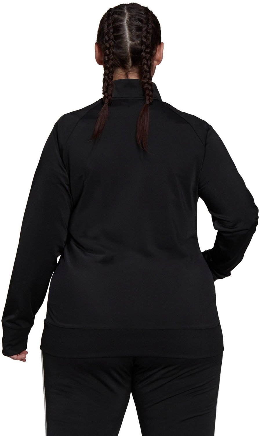 adidas Women's Tricot 3-Stripes Plus Size Jacket - view number 3