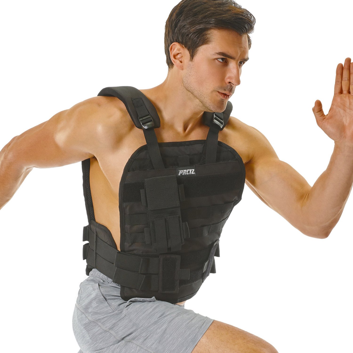 PRCTZ Adjustable Tactical Weight Vest Academy