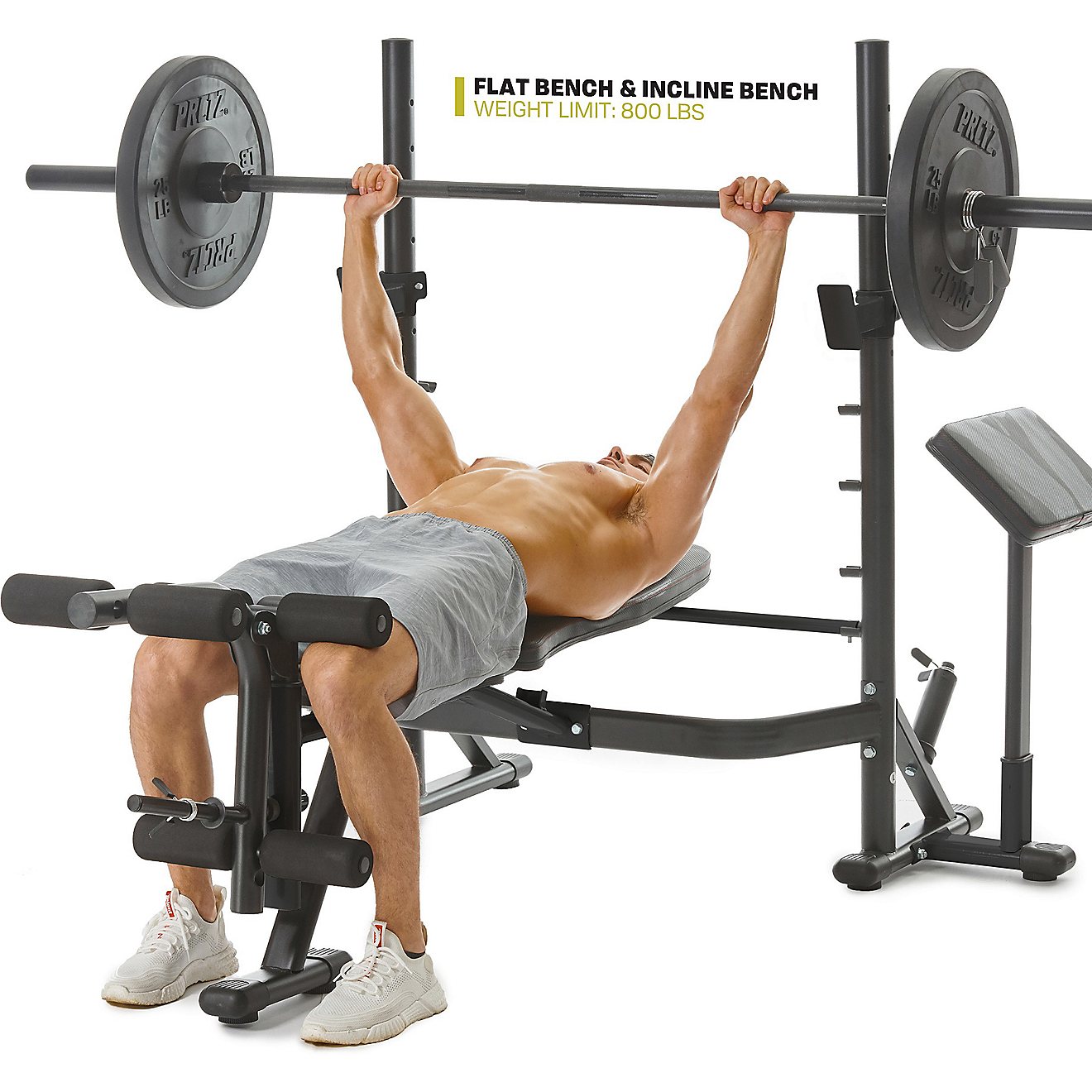 PRCTZ Adjustable Weight Bench and Squat Rack                                                                                     - view number 4