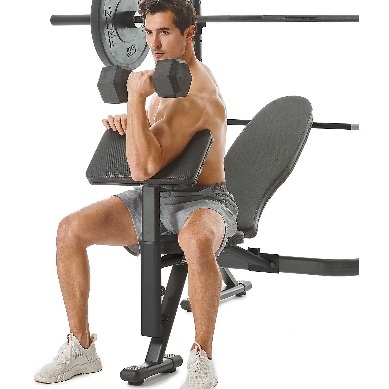 PRCTZ Adjustable Weight Bench and Squat Rack                                                                                     - view number 9