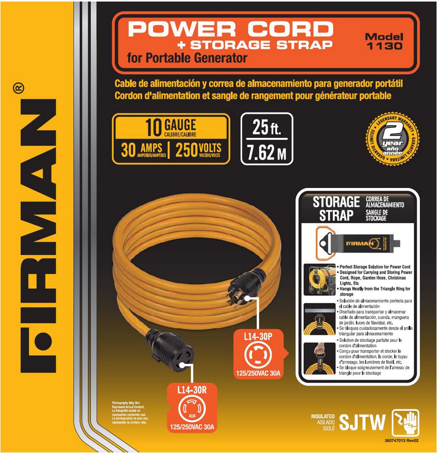 Firman 25 ft Power Extension Cord                                                                                                - view number 5
