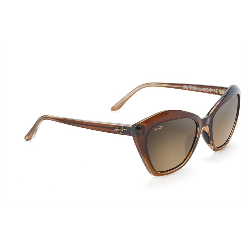 Photos - Wrist Watch Maui Jim Women's Lotus Polarized Cat Eye Sunglasses Brown/Brown - Case Sun