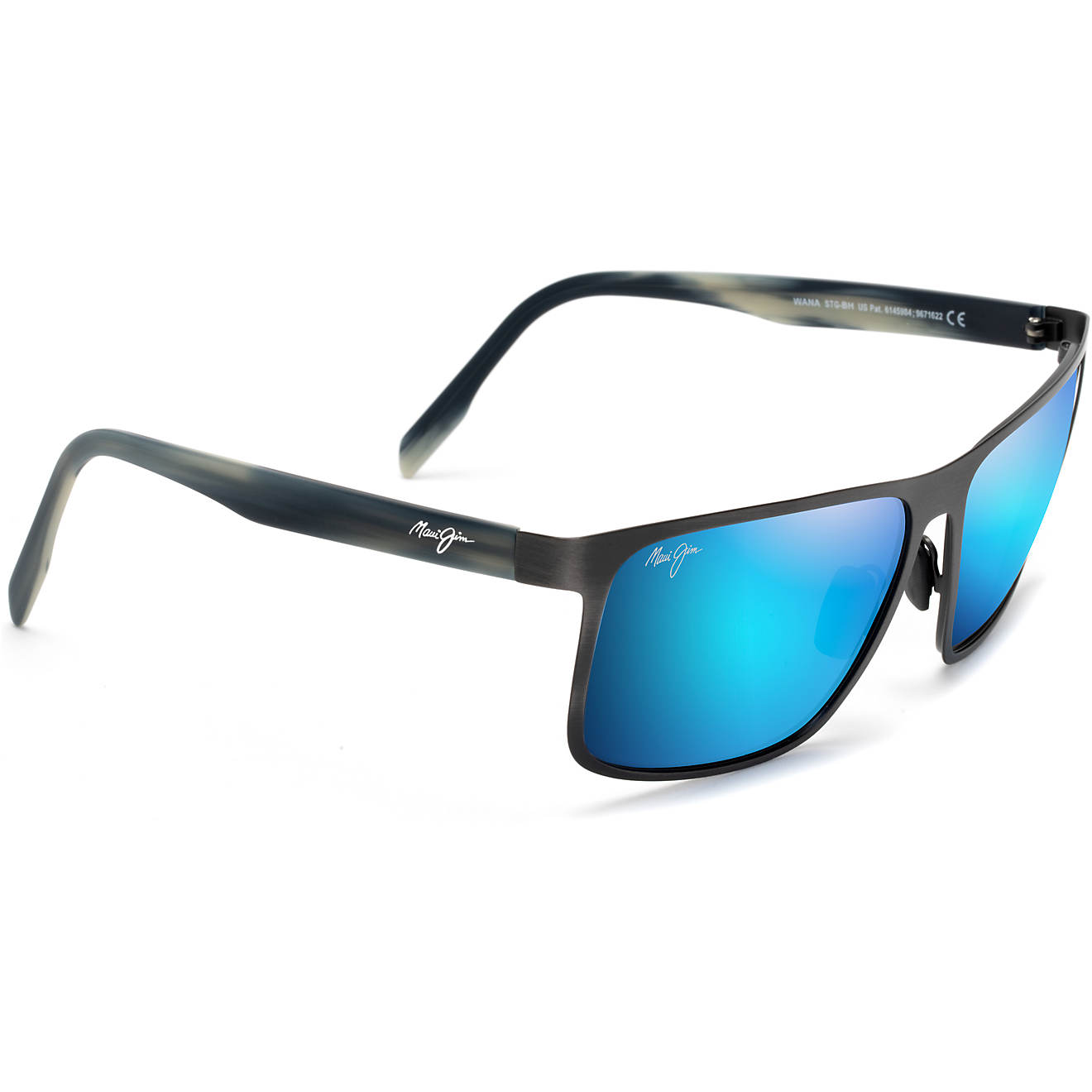Maui Jim Men's Wana Polarized Rectangle Sunglasses                                                                               - view number 1