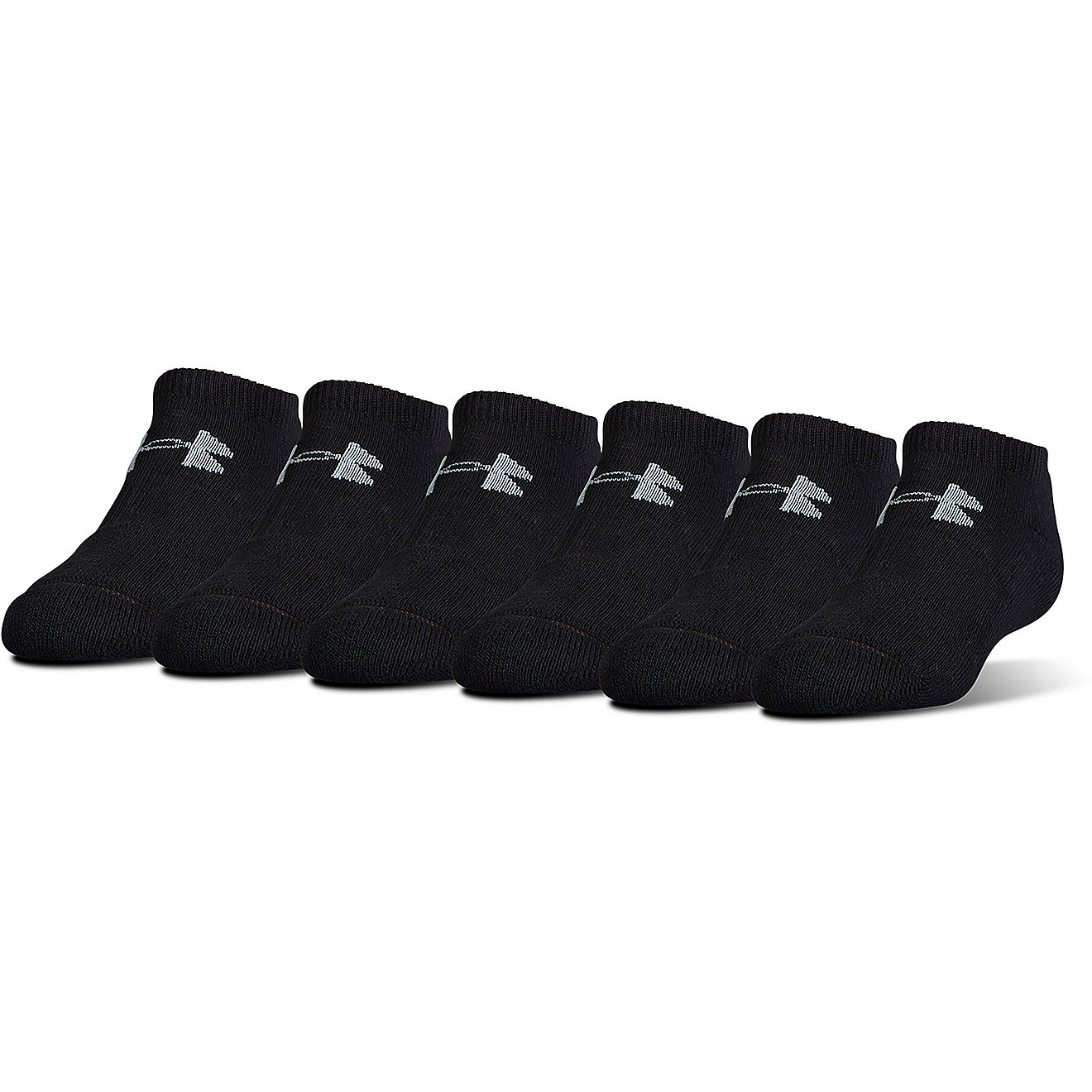 Under Armour Adults' Charged Cotton No-Show Socks 6 Pack                                                                         - view number 5