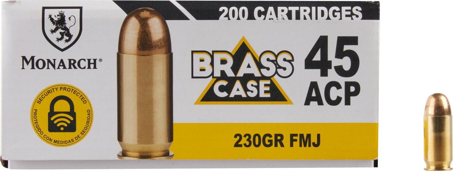 Monarch .45 ACP 230-Grain Brass Ammunition - 200 Rounds - view number 2