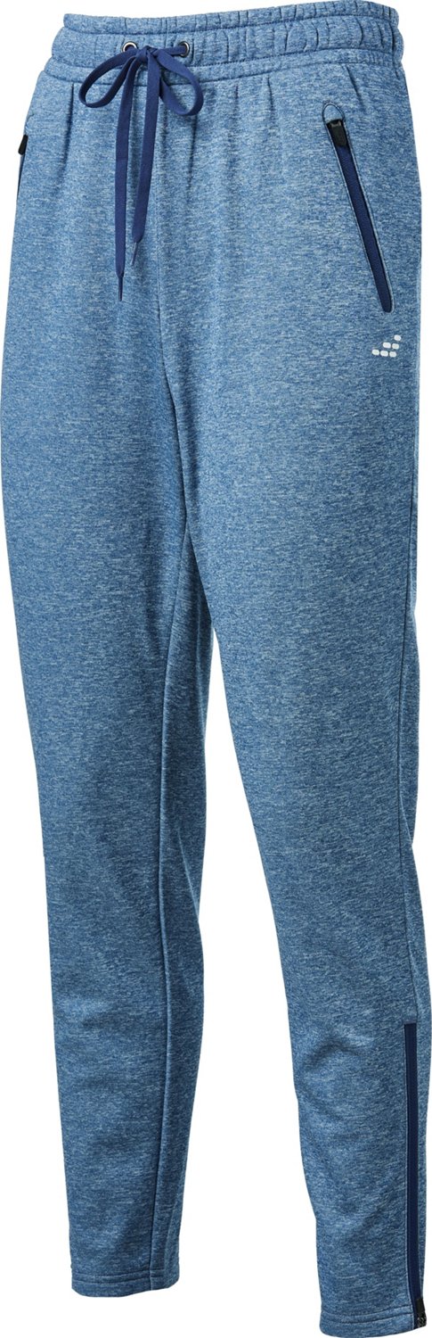 BCG Women’s XL Black Fleece lined athletic pants Zipper Pockets/Zip Ankle 