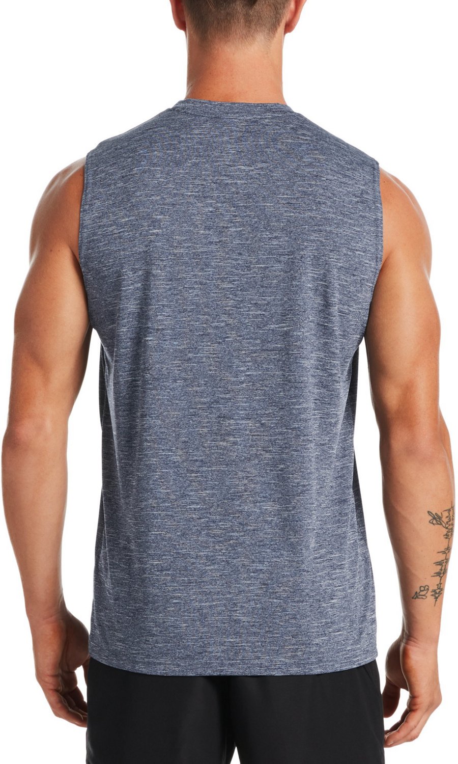 【NIKE】Hydroguard スイム クラシック ノースリーブシャツ Nike Men's Swim Heather Sleeveless Hydroguard Top | Academy