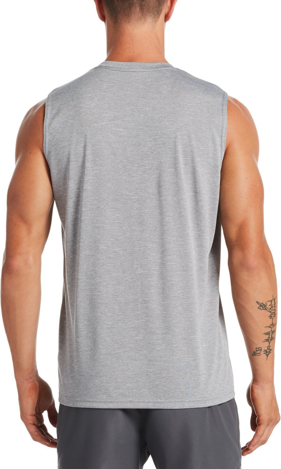 Nike Men's Swim Heather Sleeveless Hydroguard Top - view number 2