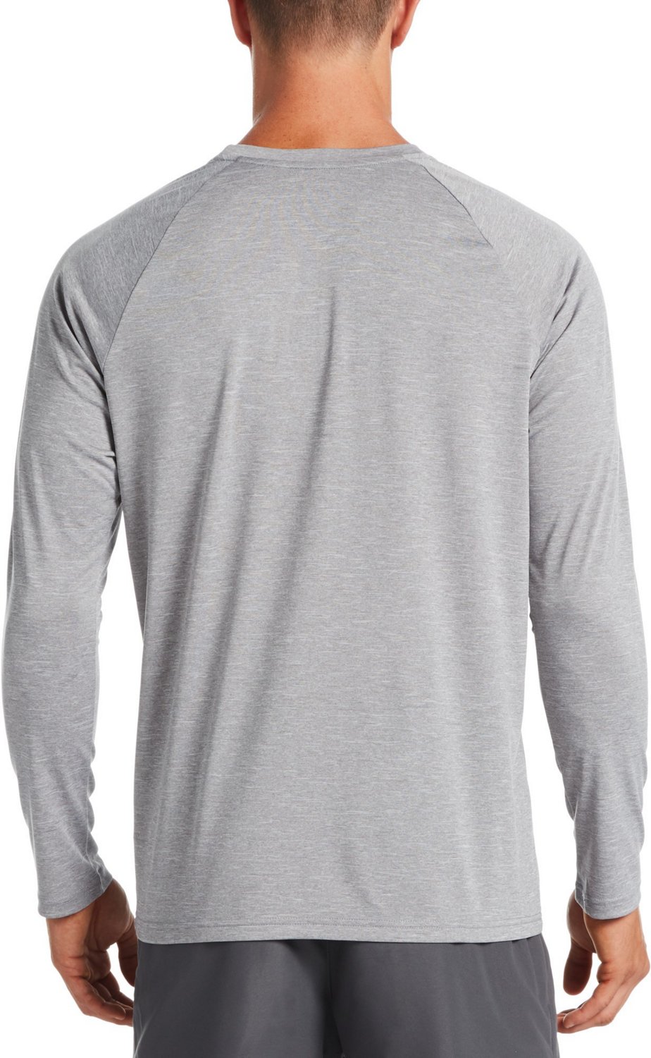 Nike Men's Heather Long Sleeve Hydroguard Swim Top - view number 2