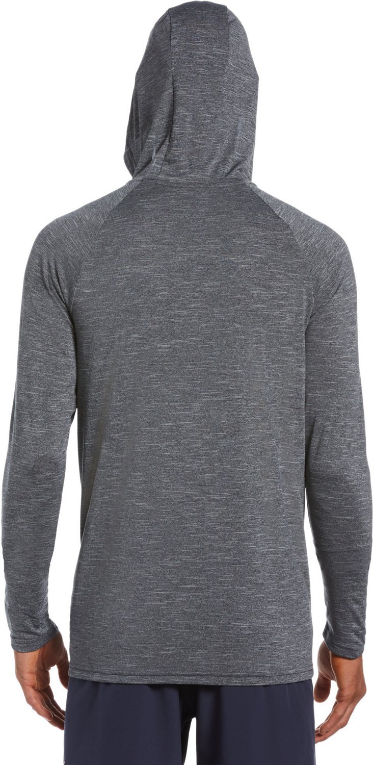 Nike Men's Swim Heather Long Sleeve Hooded Rash Guard Academy