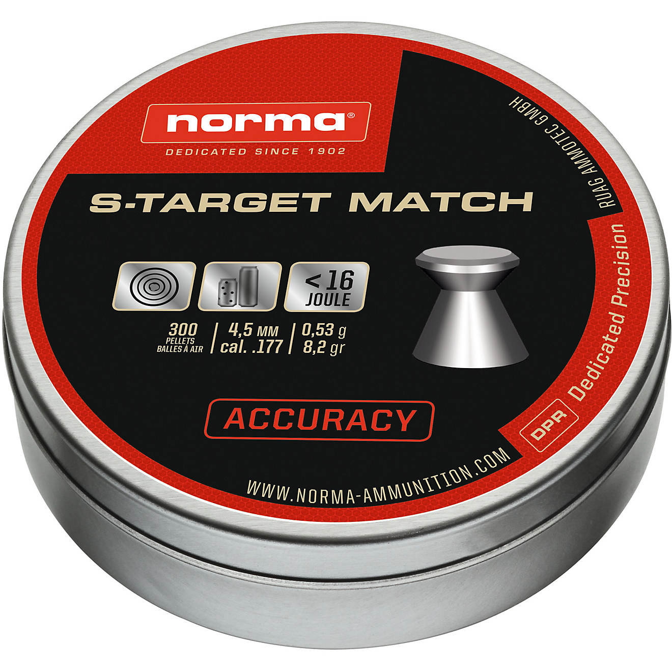 Norma USA S-Target Match .177 Air Pistol Pellets                                                                                 - view number 1