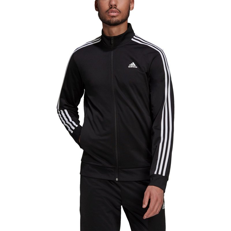 Big & Tall adidas Tricot Track Jacket Color: Black White Size: 5XL
