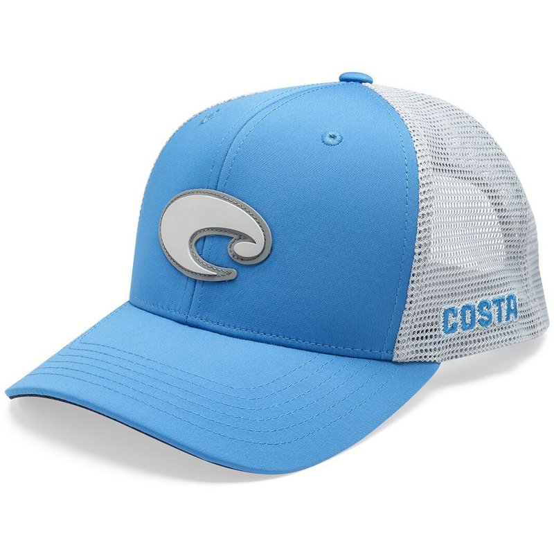 Costa Men's Core Performance Trucker Cap Blue - Men's Hunting/Fishing Headwear at Academy Sports