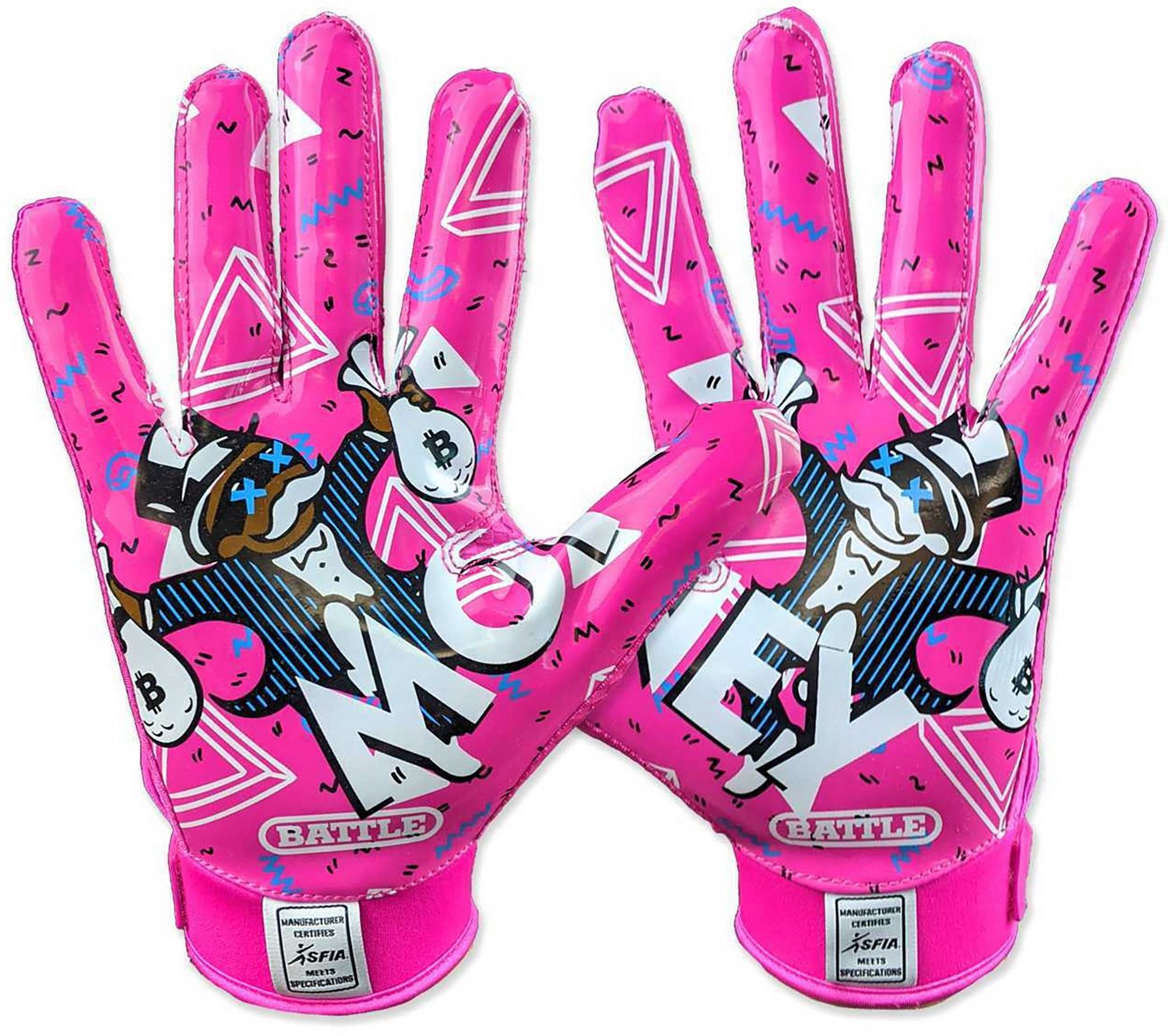 Youth battle best sale football gloves