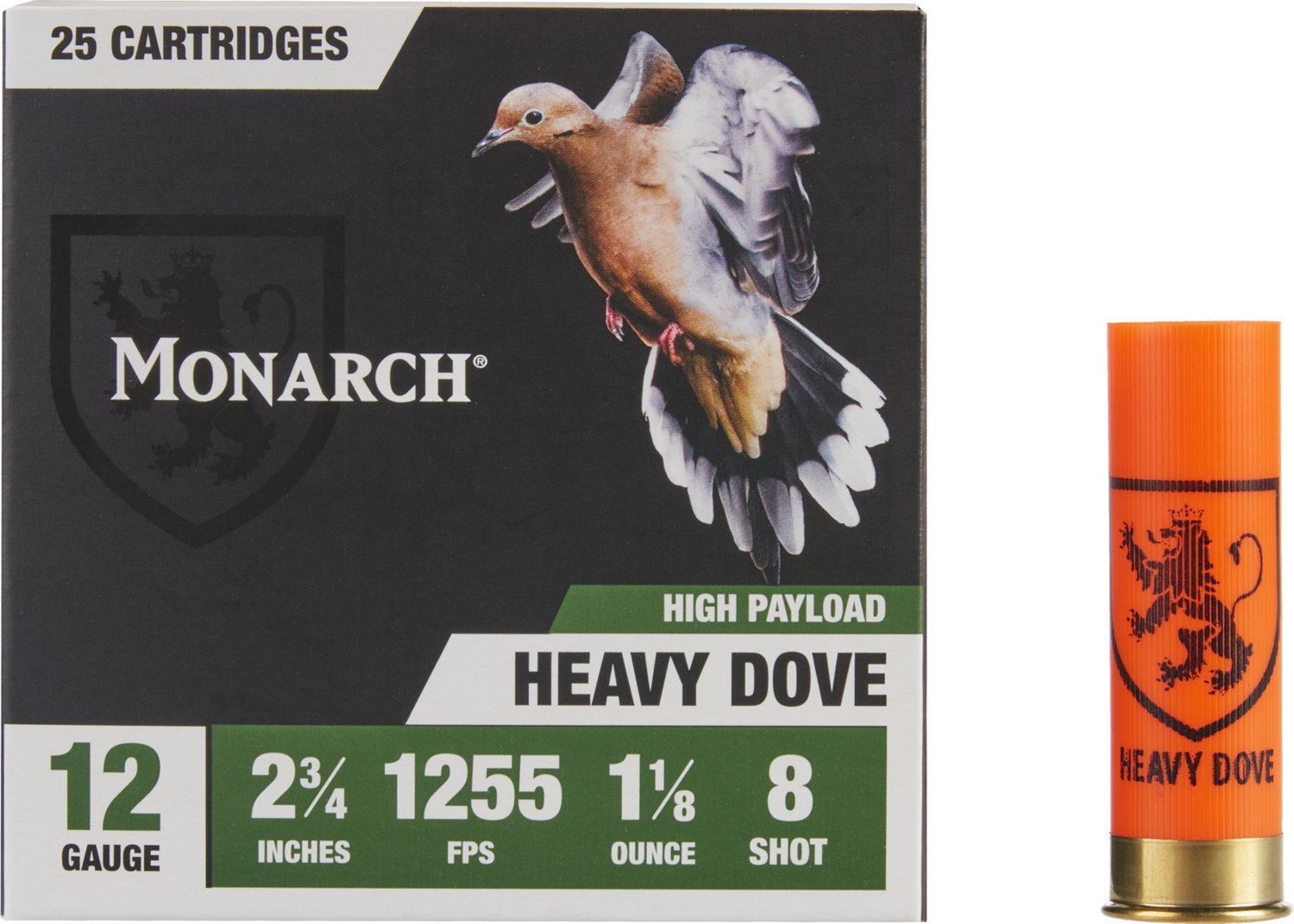 Monarch 12-Gauge 6 Shot Heavy Dove Shotshells - 25 Rounds                                                                        - view number 2