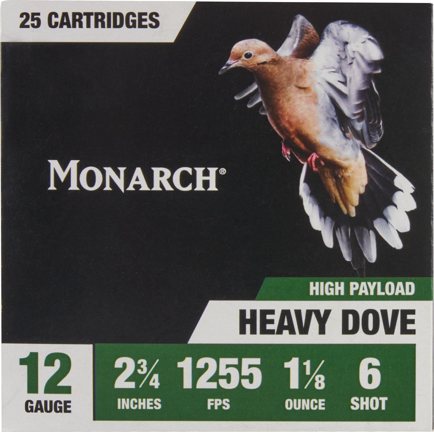Monarch 12-Gauge 6 Shot Heavy Dove Shotshells - 25 Rounds                                                                        - view number 3