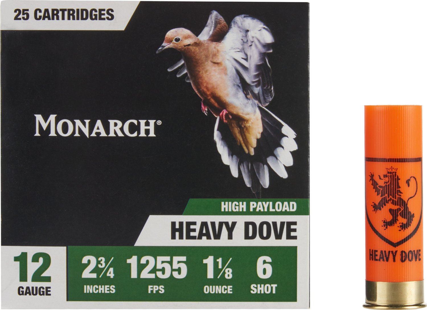 Monarch 12-Gauge 6 Shot Heavy Dove Shotshells - 25 Rounds                                                                        - view number 4